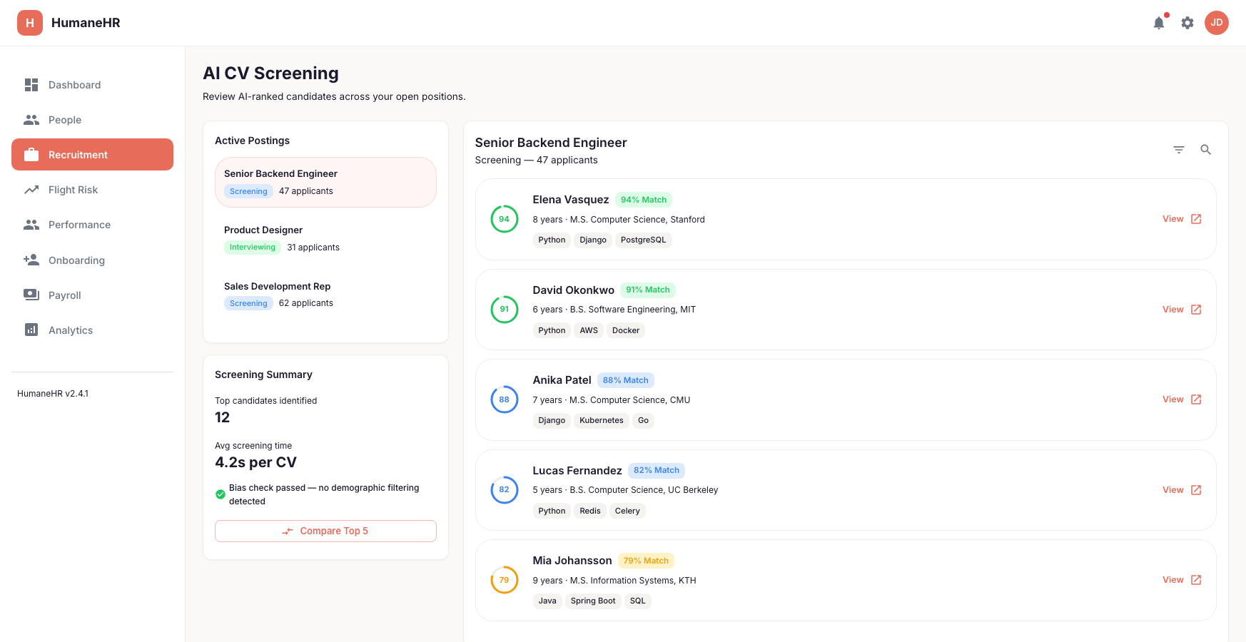 AI CV Screening