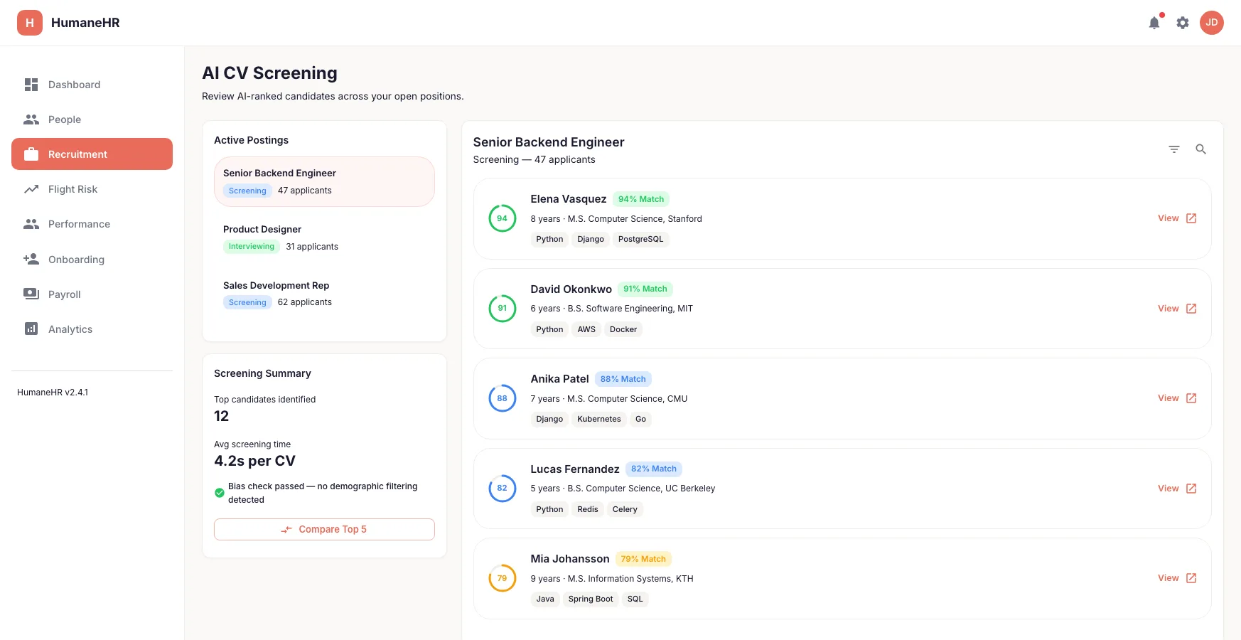 AI CV Screening