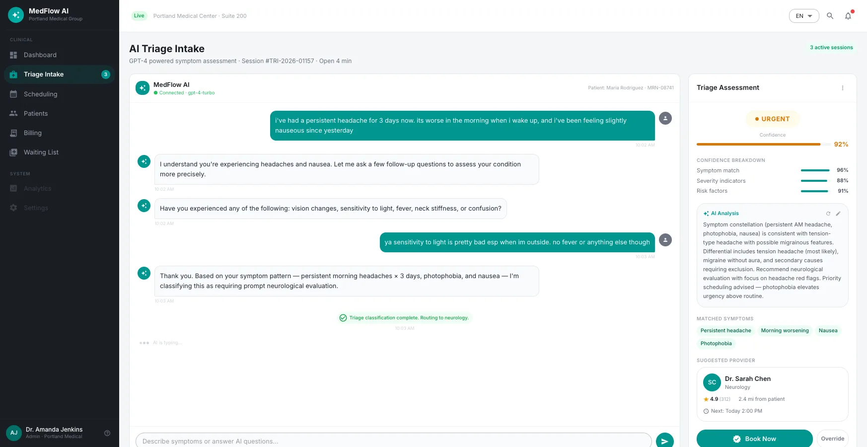 AI Symptom Triage