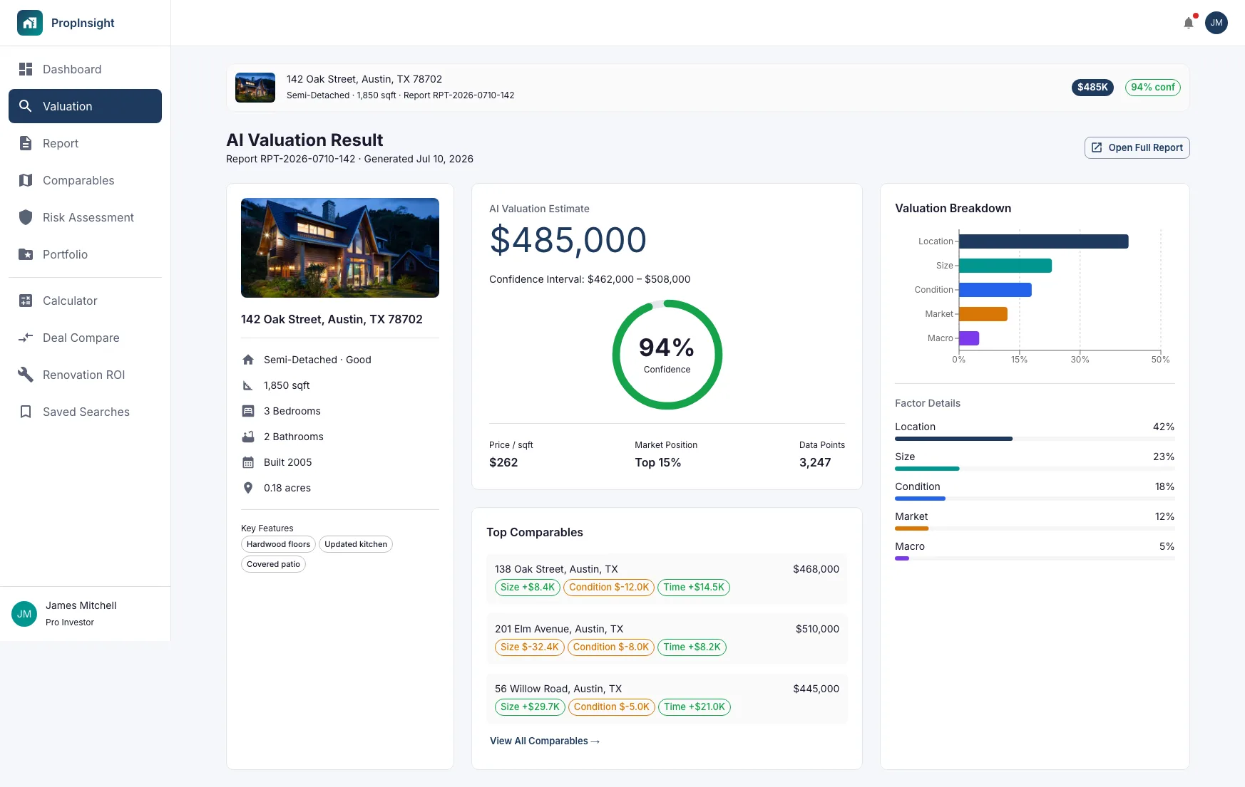 AI-Powered Valuation Engine